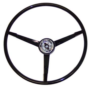 STANDARD STEERING WHEEL 1965-1966 (BLACK)