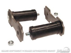 Mustang/Falcon Shackle Kit (Gray, Dual Exhaust 9/16" Rods)