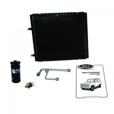 1966-77 FORD BRONCO W/ V8 CORE SUPPORT SUREFIT CONDENSER KIT W/ DRIER