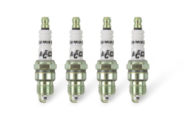 ACCEL HP COPPER SPARK PLUG - SHORTY - 14mm Thread - .460 in Reach - Tapered Seat - Non-Resistor - 4 Pack