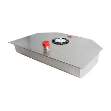 1964-70 FORD MUSTANG DETROIT SPEED STAINLESS STEEL NARROWED FUEL TANK - QUADRALINK™ - FUEL INJECTION