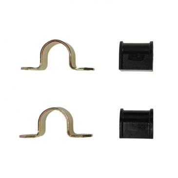 1965-1973 FORD MUSTANG SWAY BAR INSULATORS & BRACKETS 11/16" (POLYURETHANE)
