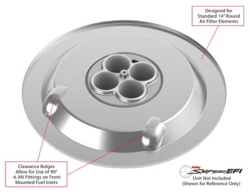 SNIPER EFI AIR CLEANER DROP BASE - CHROME