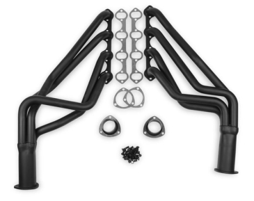 1969-73 FORD MUSTANG/COUGAR 351W FLOWTECH LONG TUBE HEADER - BLACK PAINT