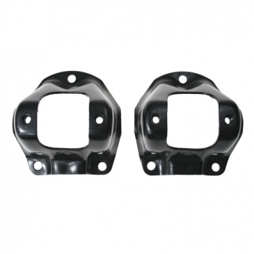 1965-1966 FORD MUSTANG SHOCK TOWER BRACKETS - (BLACK) PAIR