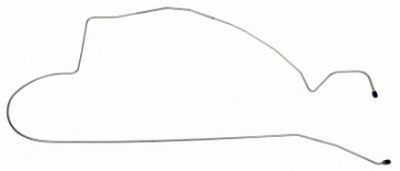 1964-1966 FORD MUSTANG REAR LONG BREAK LINES (MASTER CYLINDER TO HOSE): FRONT DRUM W/SINGLE EXHAUST