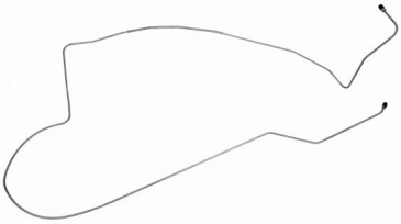 1964-1966 FORD MUSTANG REAR LONG BREAK LINES (MASTER CYLINDER TO HOSE): FRONT DISC W/SINGLE EXHAUST