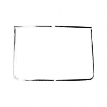 1965-66 MUSTANG FASTBACK REAR GLASS MOLDING W/CLIPS