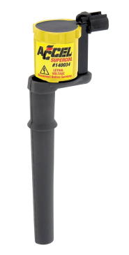 ACCEL IGNITION COIL - SUPERCOIL - 1997-2011 FORD 4.6L/5.4L 4-VALVE MODULAR ENGINES - YELLOW - INDIVIDUAL