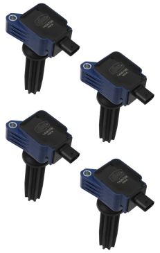 ACCEL IGNITION COIL - SUPERCOIL - 2015-2019  dFORD ECOBOOST 2.0L/2.3L - L4 - BLUE - 4-PACK