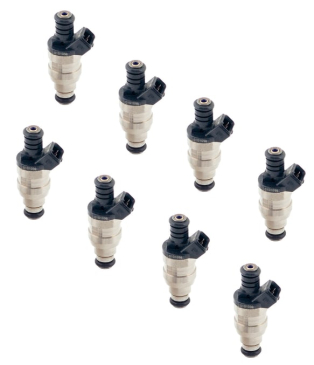 ACCEL - FUEL INJECTORS - 40 LB/HR - EV1 / Minitimer - High Impedance - Set of 8 injectors