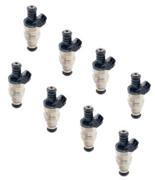 ACCEL - FUEL INJECTORS - 48 LB/HR - EV1 / Minitimer - High Impedance - Set of 8 injectors