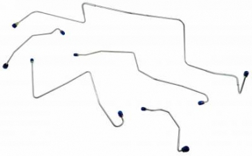 1967 FORD MUSTANG FRONT BRAKE LINE SET (MASTER CYLINDER TO HOSE): DRUM AFTER 2/1/67