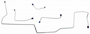 1967 FORD MUSTANG FRONT BRAKE LINE SET (MASTER CYLINDER TO HOSE): DISC AFTER 2/1/67