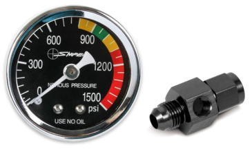 SNIPER 1-1/2" NITROUS GAUGE W/ 6AN ADAPTER