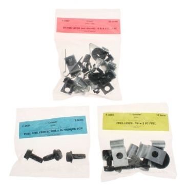 1967 FORD MUSTANG BRAKE & FUEL LINE JUNIOR HARDWARE KIT - 289 CONVERTIBLE 2-PIECE LINE