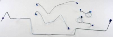 1968-69 FORD MUSTANG FRONT BRAKE LINE SET (MASTER CYLINDER TO HOSE): DRUM