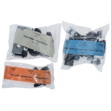1968 FORD MUSTANG BRAKE & FUEL LINE JUNIOR HARDWARE KIT - V8 CONVERTIBLE