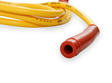 SINGLE WIRE REPLACEMENT KIT - STAIGHT AND 90° SPARK PLUG BOOTS - UNIVERSAL - YELLOW