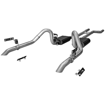 1967-70 FORD MUSTANG (V8 engine, 2.5" pipes) FLOWMASTER AMERICAN THUNDER CROSSMEMBER-BACK EXHAUST SYSTEM