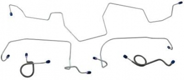 1971-73 FORD MUSTANG FRONT BRAKE LINE SET (MASTER CYLINDER TO HOSE): DISC