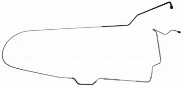 1971 FORD MUSTANG REAR LONG BREAK LINES (MASTER CYLINDER TO HOSE): DISC