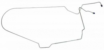 1972-73 FORD MUSTANG REAR LONG BREAK LINES (MASTER CYLINDER TO HOSE): DISC