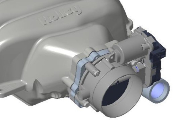 HOLLEY THROTTLE BODY ADAPTER - FORD 7.3L LOW-PROFILE INTAKE MANIFOLD - GT500 THROTTLE BODY