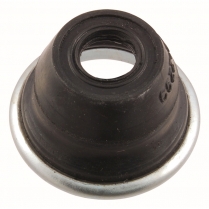 1965-1966 FORD MUSTANG TIE ROD DUST BOOT - BLACK ORIGINAL STYLE W/ METAL RING