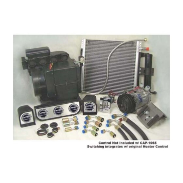 1965-66 FORD MUSTANG COMPLETE A/C, HEAT & DEFROST SYSTEM - INTEGRATED CONTROLS W/ 289 Or 260 Engine And Alternator