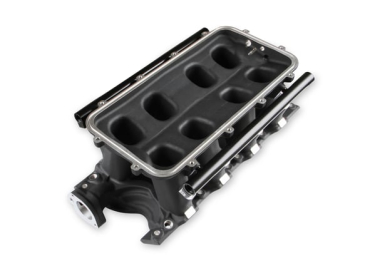 8.2" SBF FORD HI-RAM EFI MANIFOLD BASE-BLACK