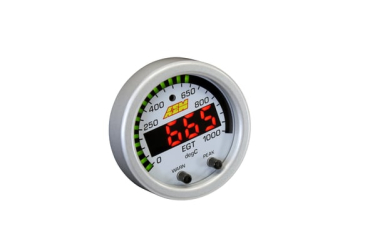 AEM X-SERIES EGT GAUGE - 0-1800F/0-1000C - Black Bezel And Black Faceplate