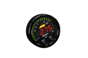 AEM X-SERIES BOOST PRESSURE GAUGE / 30 In/hg To 60 PSI