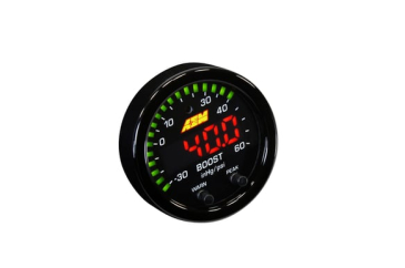 AEM X-SERIES BOOST PRESSURE GAUGE / 30 in/hg to 60 PSI