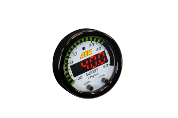 AEM X-SERIES BOOST PRESSURE GAUGE / 30 In/hg To 60 PSI