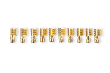 SPARK PLUG WIRE SET - 7MM - SUPER STOCK WITH COPPER CORE - UNIVERSAL STRAIGHT BOOTS - YELLOW