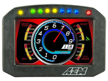 AEM CD-5FL CARBON LOGGING FLAT PANEL DIGITAL DASH DISPLAY