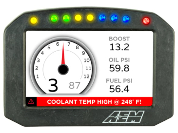 AEM CD-5F CARBON FLAT PANEL DIGITAL DASH DISPLAY