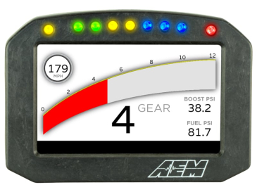 AEM CD-5F CARBON FLAT PANEL DIGITAL DASH DISPLAY
