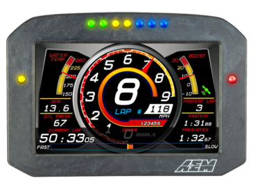 AEM CD-7FL CARBON LOGGING FLAT PANEL DIGITAL DASH DISPLAY
