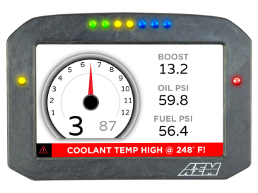 AEM CD-7FL CARBON LOGGING FLAT PANEL DIGITAL DASH DISPLAY