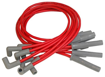 SUPER CONDUCTOR RED SPARK PLUG WIRE SET, MUSTANG 5.0L '94-ON