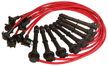 RED JACKET SUPER CONDUCTOR SPARK PLUG WIRE SET, '96-'97 MUSTANG COBRA, 4.6L