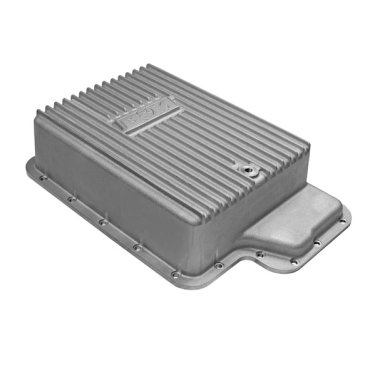 B&M HI-TEK DEEP TRANSMISSION PAN - ALUMINUM (Fits Ford E4OD/4R100)