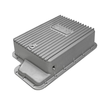 B&M HI-TEK DEEP TRANSMISSION PAN - ALUMINUM (Fits Ford E4OD/4R100)