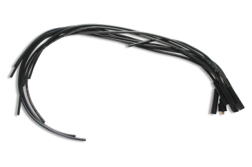 SPARK PLUG WIRE SET- 8MM - BLACK WIRE WITH BLACK STRAIGHT BOOTS