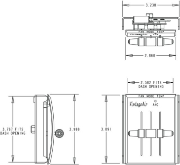 1964 1/2 - 66 FORD MUSTANG UPGRADE CONTROL PANEL