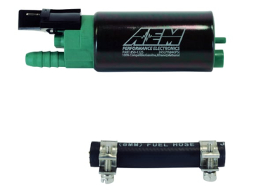AEM 400LPH E85-COMPATIBLE FUEL PUMP KIT - DOUBLE BARB