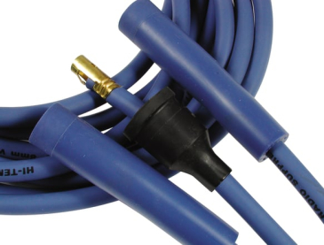 SPARK PLUG WIRE SET - SUPER STOCK SPIRAL CORE 8MM - GM / MOPAR / FORD / JEEP - BLUE