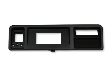 1973-1979 FORD TRUCK HOLLEY DASH BEZELS FOR HOLLEY EFI 6.86" PRO DASHES - BLACK - WITH A/C VENTS